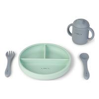 SARO BABY Food & Fun Silicone Spisesæt - Mint - 1 stk.