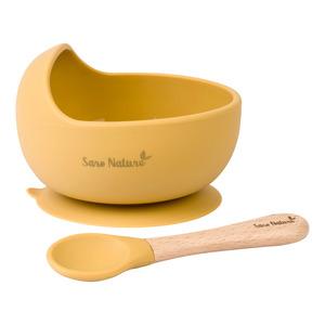 Saro Baby SARO BABY Nordic Wave Spisesæt - Mustard 1 stk.