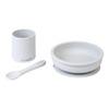SARO BABY Silicone Spisesæt - Gray - 1 stk.