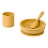 SARO BABY Silicone Spisesæt - Mustard - 1 stk.
