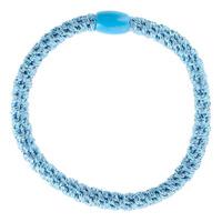 By Stær Hårelastik Tynd Lys Blå Glitter - 1 stk.