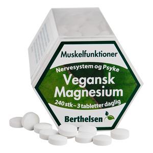 Berthelsen Vegansk Magnesium 240 Tabl Fra Berthelsen Naturprodukter