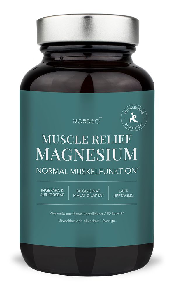NORDBO Muscle Relief Magnesium - 90 kaps.