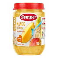 Semper Frugtpure m. Mango og Banan 5 mdr. Ø - 190 g.