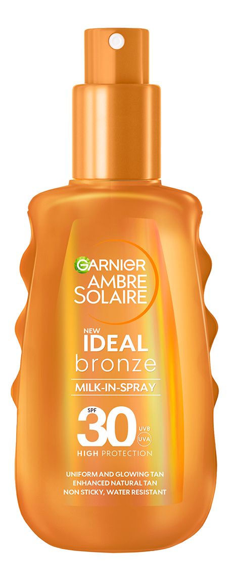 Køb Garnier Ambre Solaire Ideal Bronze Milk-in-spray Sun - 150 ml.