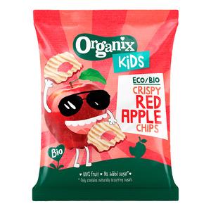Kids Crispy Red Apple Chips ø 15 G Fra Organix