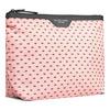 Gillian Jones Toilettaske i 100% genanvendt plastik rose m. sort print - 1 stk