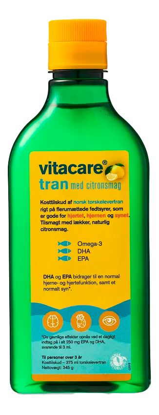 VitaCare Levertran m. citrus smag - 375 ml