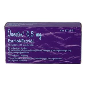 Ovestin Vagitorier 0,5 mg/vag - 15 stk.