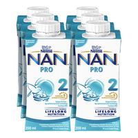 NAN Pro 2 drikkeklar fra 6 måneder - 6 x 200 ml