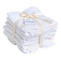 Mininor Økologiske Stofbleer Hvid - 8 stk.