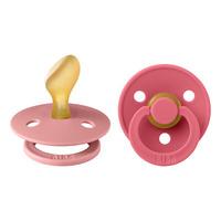 BIBS Colour Latex Anatomisk Dusty Pink/Coral 2 pak - Str. 2
