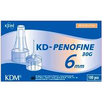 KD-Penofine Penkanyle 30G 0.30 x 6 mm, Turkis - 100 stk.