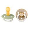 BIBS Colour Latex Rund Sage GLOW/Vanilla GLOW 2 pak - flere størrelser