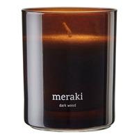 Meraki Duftlys Dark Wood - 200 g.