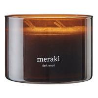 Meraki Duftlys Dark Wood - 340 g.