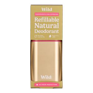 Refillable Natural Deodorant Pomegranate & Pink Peppercorn 1 Stk Fra Wild