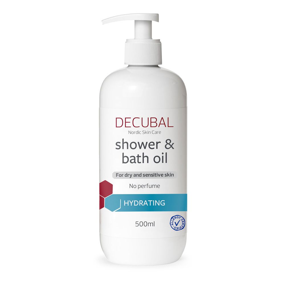 Decubal Shower & Bath Oil - 500 ml - Køb hos Med24.dk