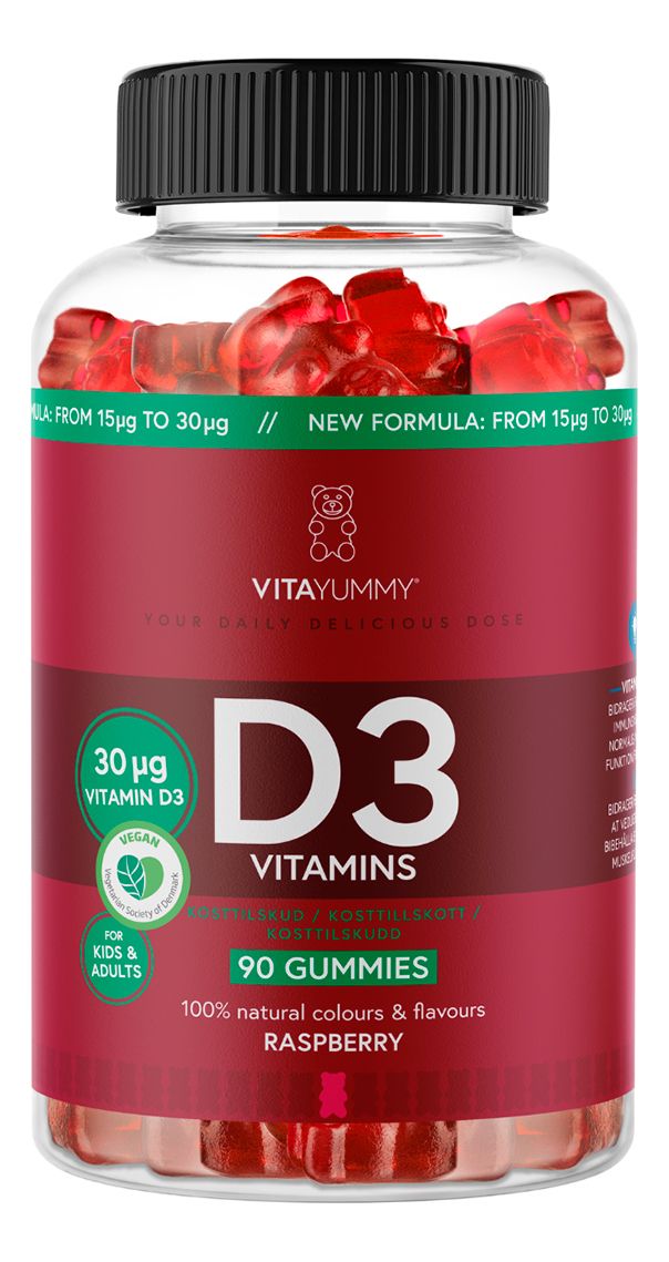 VitaYummy D3 30 µg Gummies - 90 stk.
