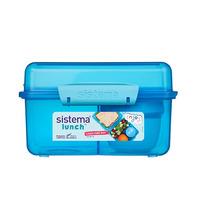 Sistema Lunch Cube Max with Youghurt Pot 2L - Blå