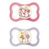 MAM Air Night Silikone Pink/Lilla 16-36 mdr. - 2 stk.