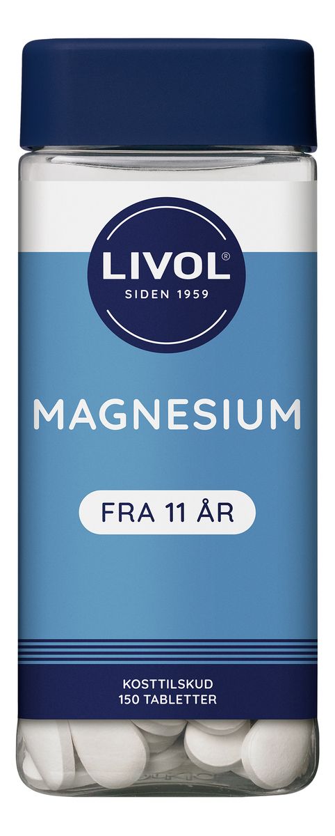 Livol Magnesium kosttilskud med 150 tabletter