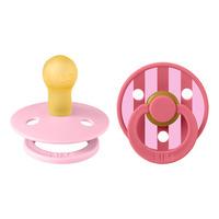BIBS Studio Colour Block Latex Baby Pink Coral Mix 2 pak - Str. 1