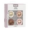 BIBS Boheme Latex Ivory/Blush/Woodchuck/Blossom 4 pak - Flere størrelser