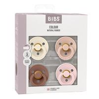BIBS Colour Latex Rund Ivory/Blush/Woodchuck/Blossom 4 pak - Str. 2