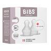 BIBS Baby Bottle Nipple Round Silicone Medium Flow - 2 stk.