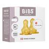 BIBS Baby Bottle Nipple Round Latex Medium Flow - 2 stk.