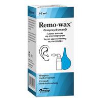 Remo-wax ørespray med sprøjte - 10 ml