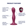 Satisfyer Double Ball-R Dildo Red - 1 stk.