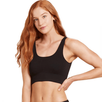 Boody Ribbed Seamless Bra Black - 1 stk - Medium