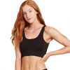Boody Ribbed Seamless Bra Black - 1 stk - Small