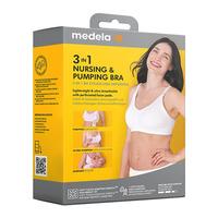 Medela 3-i-1 Amme- og pumpe BH - Hvid - L