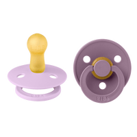 BIBS Colour Latex Rund Violet Sky/Mauve 2 pak - Str. 2