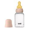 BIBS Baby Bottle Round Latex 150 ml Slow Flow Blush - 1 stk.