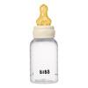 BIBS Baby Bottle Round Latex 150 ml Slow Flow Ivory - 1 stk.