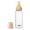 BIBS Baby Bottle Round Latex 270 ml Medium Flow Blush - 1 stk.