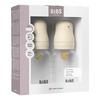 BIBS Baby Bottle Round Latex 150 ml Slow Flow Ivory - 2 stk.