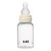 BIBS Baby Bottle Round Silicone 150 ml Slow Flow Ivory - 1 stk.