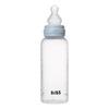 BIBS Baby Bottle Round Silicone 270 ml Medium Flow Baby Blue - 1 stk.