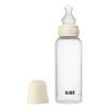 BIBS Baby Bottle Round Silicone 270 ml Medium Flow Ivory - 1 stk.