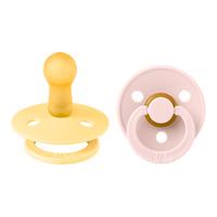 BIBS Colour Latex Pale Butter/Petal 2 pak - Str. 2