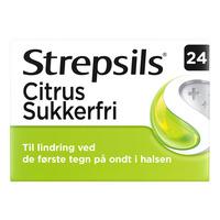 Strepsils Citrus sukkerfri - 24 stk