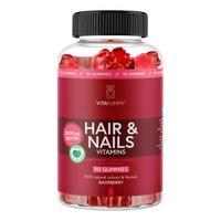 VitaYummy Hair & Nails Raspberry Gummies - 90 stk.