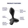 Satisfyer Game Changer Vibration Anal Plug - Sort