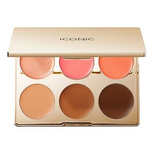Iconic London Multi Use Cream Blush Bronze And Highlight Palette