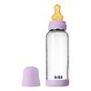 BIBS Glass Boheme Baby Bottle Round Latex 240 ml. Medium Flow Violet Sky - 1 stk.